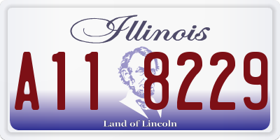 IL license plate A118229