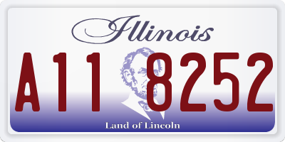 IL license plate A118252