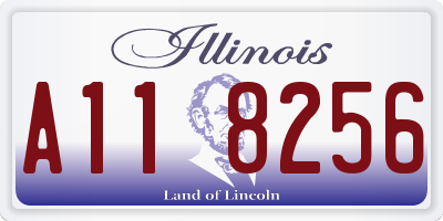 IL license plate A118256