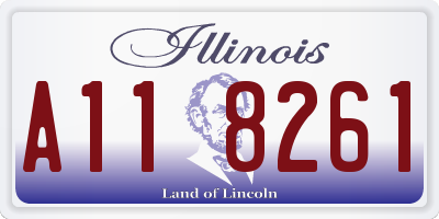 IL license plate A118261