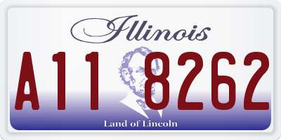 IL license plate A118262
