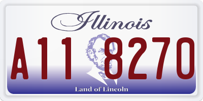 IL license plate A118270