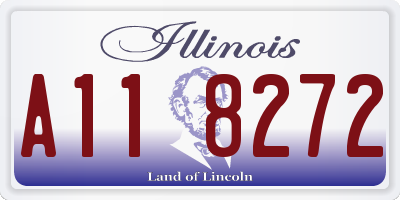 IL license plate A118272