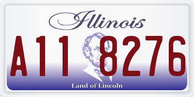 IL license plate A118276