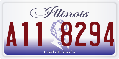 IL license plate A118294