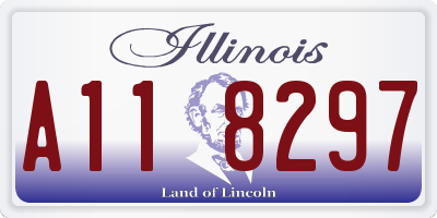 IL license plate A118297