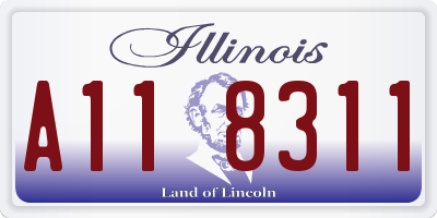 IL license plate A118311