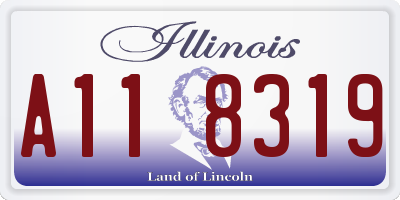 IL license plate A118319