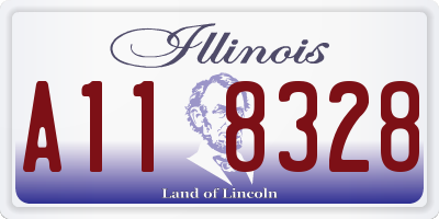 IL license plate A118328