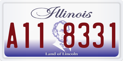IL license plate A118331