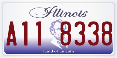IL license plate A118338