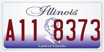 IL license plate A118373