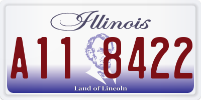IL license plate A118422