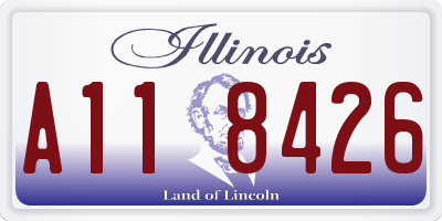 IL license plate A118426