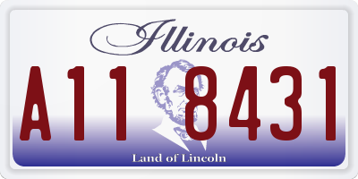 IL license plate A118431