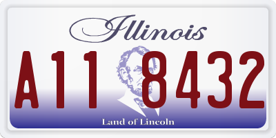 IL license plate A118432