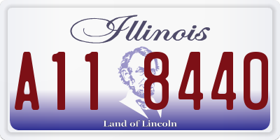 IL license plate A118440