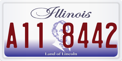 IL license plate A118442