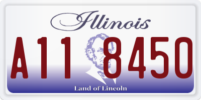 IL license plate A118450