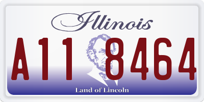 IL license plate A118464