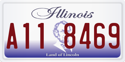 IL license plate A118469