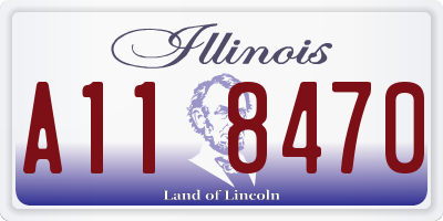 IL license plate A118470