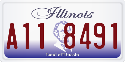 IL license plate A118491
