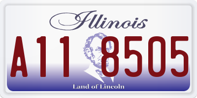 IL license plate A118505