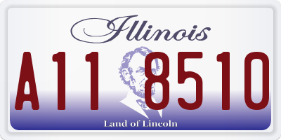 IL license plate A118510