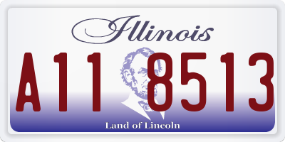 IL license plate A118513