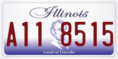 IL license plate A118515