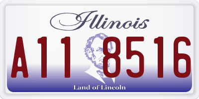 IL license plate A118516