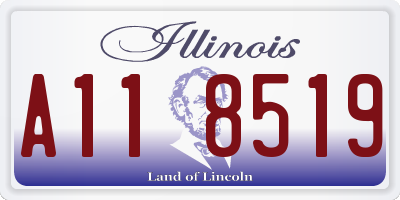 IL license plate A118519