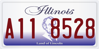IL license plate A118528