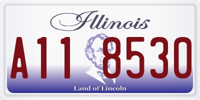 IL license plate A118530
