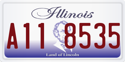 IL license plate A118535