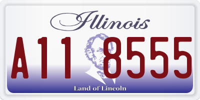 IL license plate A118555