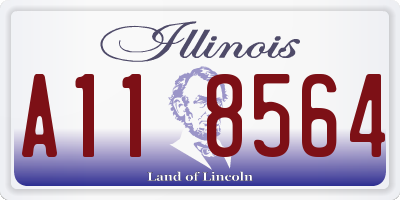 IL license plate A118564