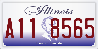 IL license plate A118565