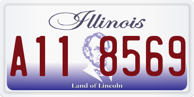 IL license plate A118569