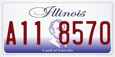 IL license plate A118570