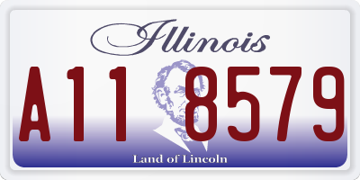 IL license plate A118579