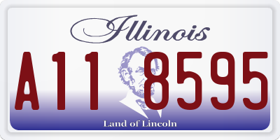 IL license plate A118595