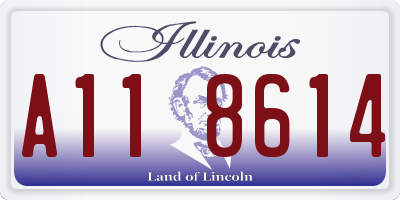 IL license plate A118614