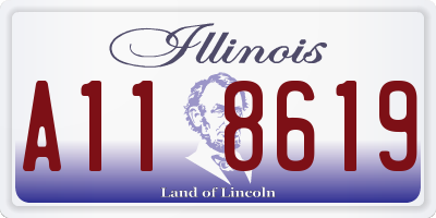 IL license plate A118619
