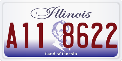 IL license plate A118622