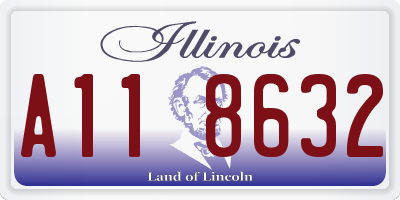IL license plate A118632