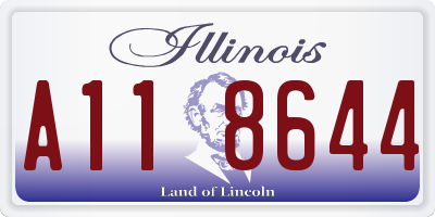 IL license plate A118644