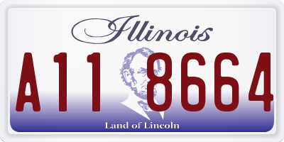 IL license plate A118664