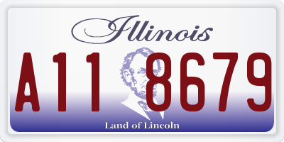 IL license plate A118679